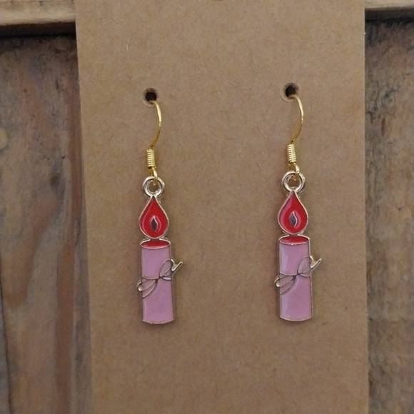 Jewelry - Valentine's Day Candle Earrings